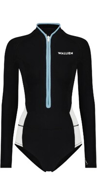 2024 Wallien Womens 1.5mm Front Zip Springsuit 101006007 - Retro Monochrome